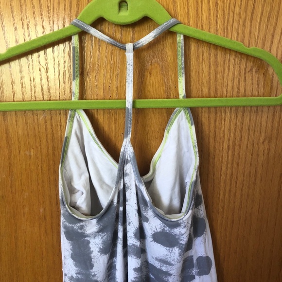 Lululemon Grey Tie-dye Tank Top Sz 8 - Picture 4 of 7